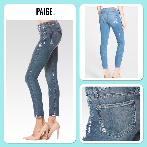 PAIGE Denim - Paige jeans Verdugo ankle with paint splatter